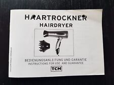 Original Bedienungsanleitung Haartrockner, TCM, deu