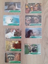9 telefonkarten deutsche umwelthilfe,O  93/ 94, ab 5000,voll
