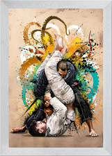 BJJ Armbar Oktopus gerahmtes