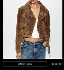 ZARA STUDIO Kleid LEDERJACKE