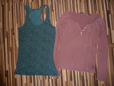 MAISON SCOTCH - mega sexy Damen women Longsleeve plus Top Gr. S - Grün/Altrosa