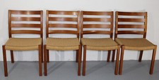 4x Stuhl Teak Dining Chair