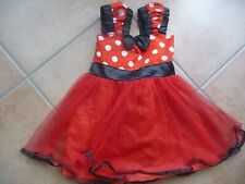 Faschingskleid Mickey Mouse, Marienkäfer Fasching rot-weiß  Gr. ca. 92 - 98