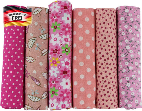 Patchwork baumwollstoff set - set, 6