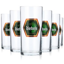 6x Diebels Bier Glas