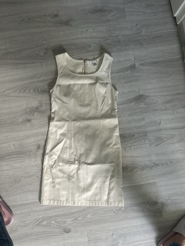 Kunstleder kleid weiß elegant - weiß,