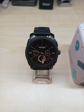 Fossil Uhr Chronograph Herren, Machine, FS4682, neue Batterie, OVP, Gliederband 