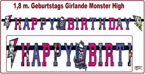 Monster high party girlande - monster,