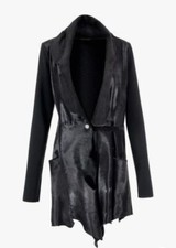 ❗❗❗ annette görtz Jacke / Lederjacke S, Leder (Kalbsfell)