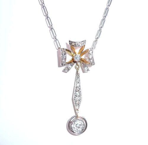 Kette collier antik 585 gold - kette,