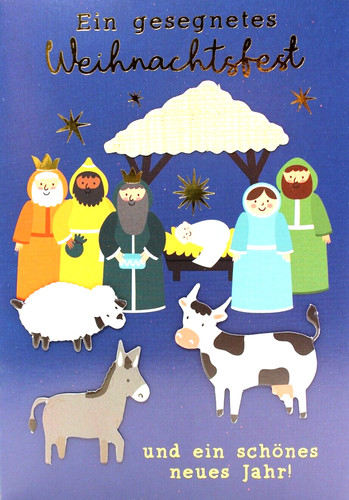 Christliche weihnachtskarte - christliche,