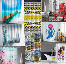 Stoff Duschvorhang Digital Wannenvorhang Bad  120 / 240 x 200 cm inkl Ringe