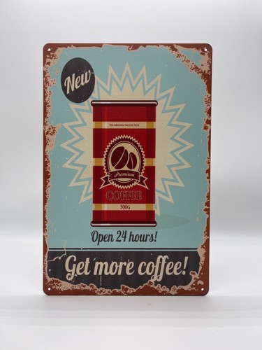 Blechschild coffee 20x30cm - coffee,