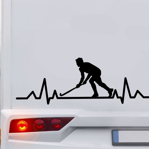 Herzschlag aufkleber eishockey - herzschlag,