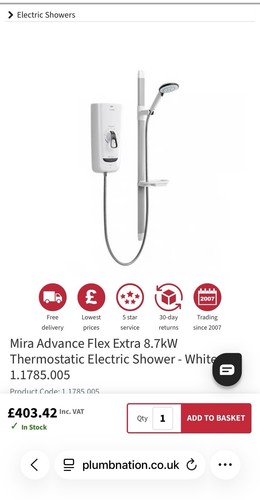 Mira elektrischer duschkopf - mira,