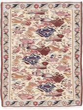 Kelim Senneh Teppich 63x81 cm