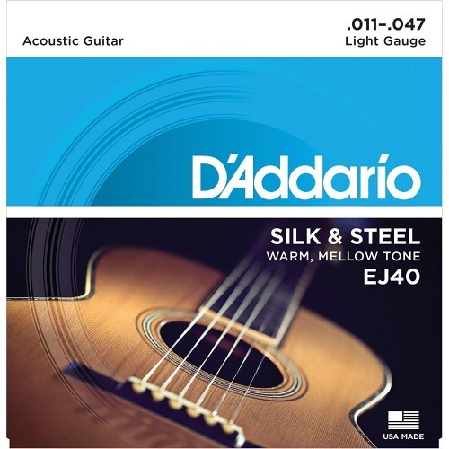 Daddario ej40 silk steel - &,