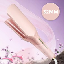 Welleneisen Lockenstab Locken für Haare 32mm Meerjungfrau Welleneisen Rosa