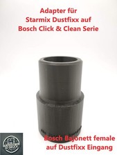 Adapter Starmix Dustfixx auf Bosch GAS Click & Clean System - Zyklon Eingang