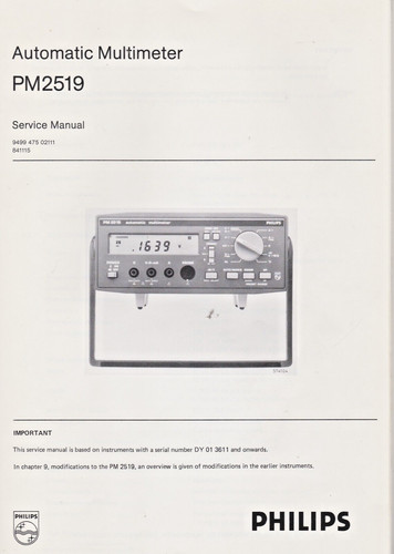 Philips pm2519 automatic - philips,