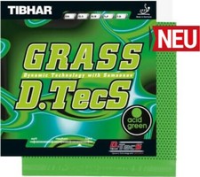 Tibhar Grass D.TecS / Grün / Tischtennisbelag  / Lange Noppen /zum Sonderpreis
