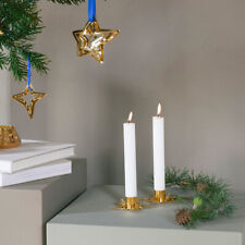 Georg Jensen Classic Weihnachts- Spitzkerzenhalter Stern, 2er Set, 18 Karat Gold