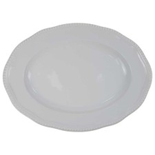 Servierplatte groß Rosenthal Perlrand Weiß