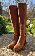 Gero Damen-Stiefel Gr.40 Handmade Italy Gr.40 Vintage Naturleder Boots...