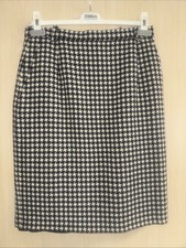 Damen Rock Gr.40 Wolle Schwarz