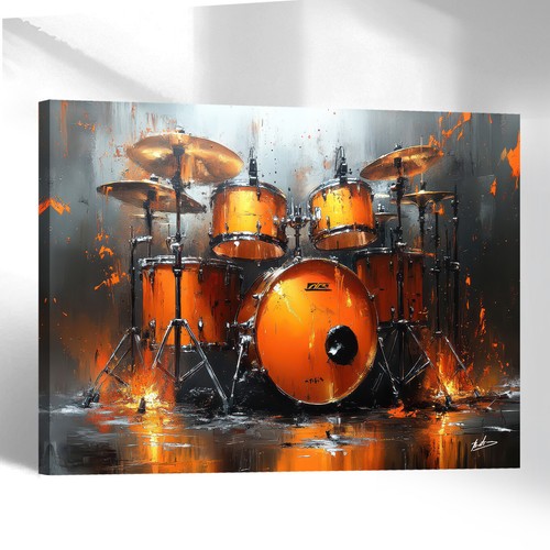 Leinwand bild schlagzeug musik - bild,