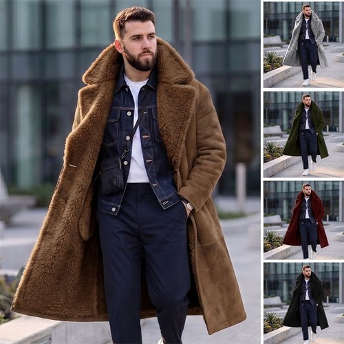 Herren dicker wintermantel aus - dicker,