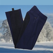 Jodhpur Softshell Reithose, Hochbund, Winterreithose navy