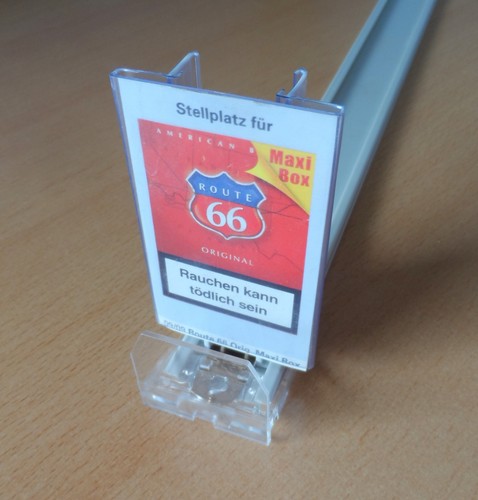 Schiene 10x labelhalter - labelhalter, pusher