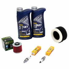 Wartung Paket Öl 2L für Yamaha XV 250 Virago 89-00 Luftfilter Ölfilter Zündkerze