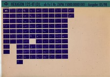 Piaggio Hexagon 125 4T_1998_Ersatzteil-Katalog_Microfich_Fich_Fiche_Teile-Liste