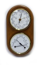 TFA klassische Wetterstation aus massivem Eichenholz