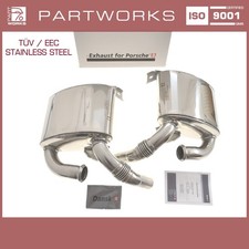 Endschalldämpfer für PORSCHE 996 Carrera Sportauspuff Endtopf L+R TÜV
