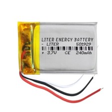Akku 3 Kabel 501929 LiPo 3,7V 240mAh 0,888Wh 1S 5C Liter Energy Battery