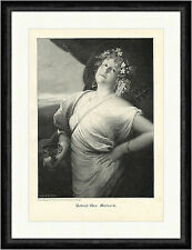 Gabriel Max: Maitrank Frauen Weinglas Haarschmuck Blumen Kleid  Faksimile_A 1318