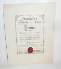 Ehrenzeichen Urkunde Männer