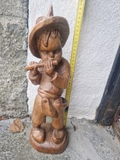 Statue Skulptur Aus Massiven Holz Geschnitzt Figur Haus Dekoration