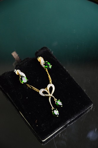 Gold set mit turmalin und - mit,