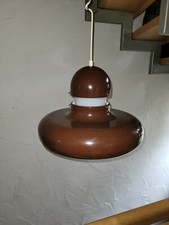 Design Küchenlampe, Ufo, 60er - 70er, Panton Ära, dunkelbraun