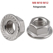 Flanschmutter Edelstahl A2