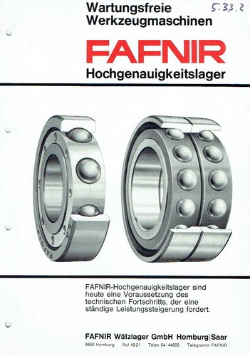 Fafnir wälzlager homburg - fafnir,