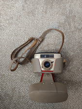 Alter DDR Fotoapparat Penti Fotokamera, gold mit Lederhülle, Meyer Optik