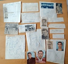 Autogramme Fussball DFB, weit über 100 Stück,siehe Bilder viele 50er, 60er Jahre