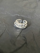 Damen Silberring (offenes Ende) ~ Kreis