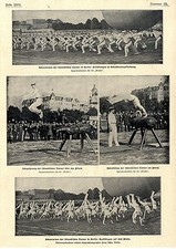 Schwedische Turner in Berlin Schauturnen Freiuebungen Pauschenpferd Radsc...1900