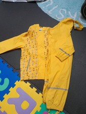 Matschjacke und -hose Gelb Gr.122/128